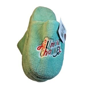 New Halmark Channel Slippers Unisex Size Womens upto 12.5 Mens to 12 Light Green